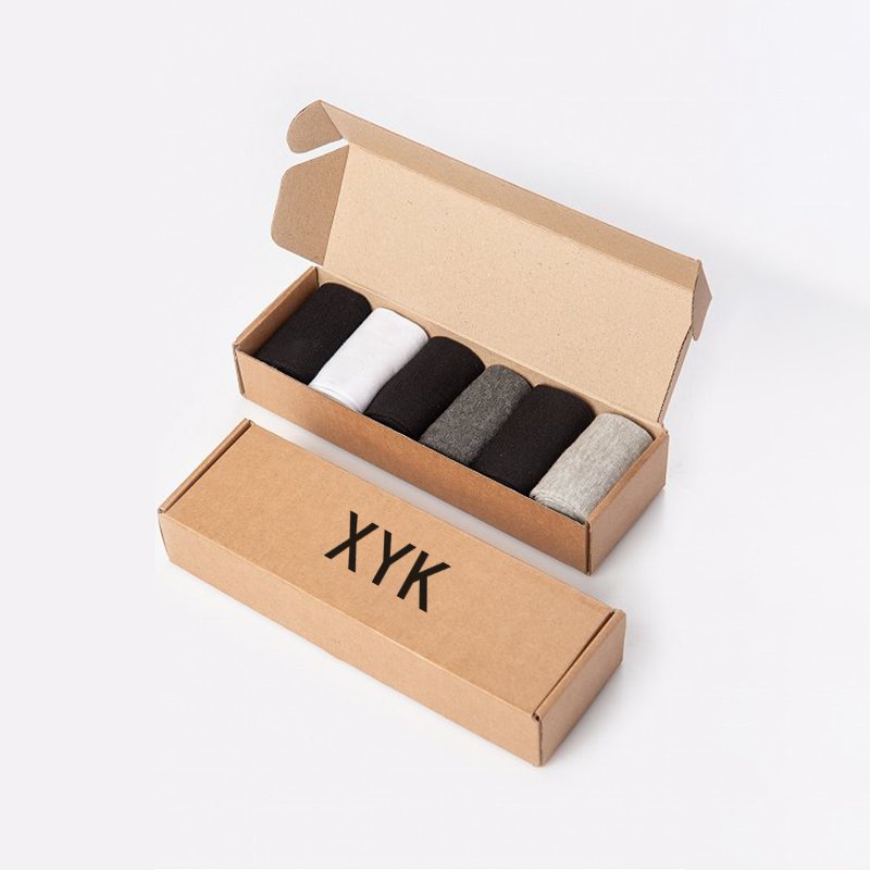Custom Logo Brown Clothing Corrugated Cardboard Packaging Mailer Box luxury Branded Apparel Shipping Paper Box