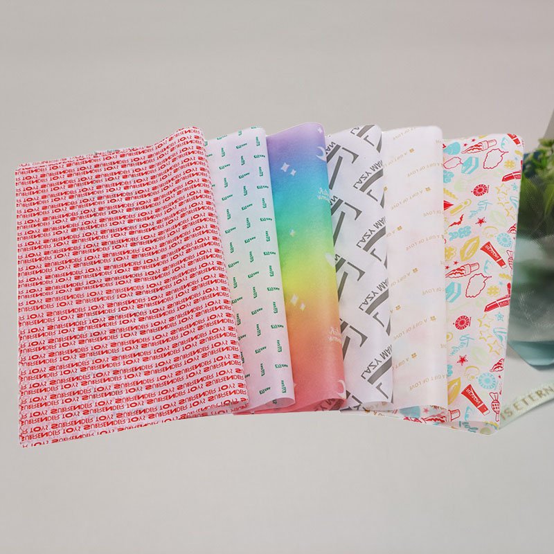High Quality Gift Packaging Paper Chocolate Candy Wrapping Papers Tissue Bookmark Floral Accessories Wrap