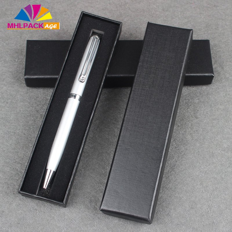 custom logo hard lid and cover paper pen gift packaging ballpen box