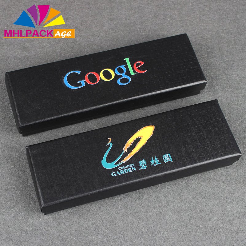 custom logo hard lid and cover paper pen gift packaging ballpen box