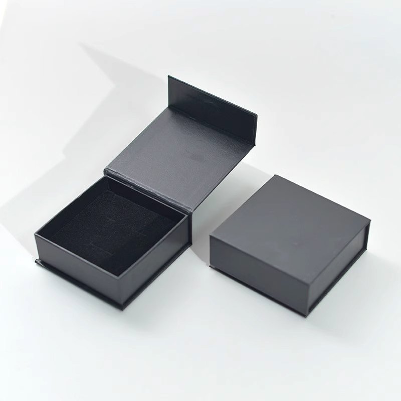 Wholesales Black Luxury Perfume Box With Foam Wedding Paper Box Portable Jewelry Wedding Gift