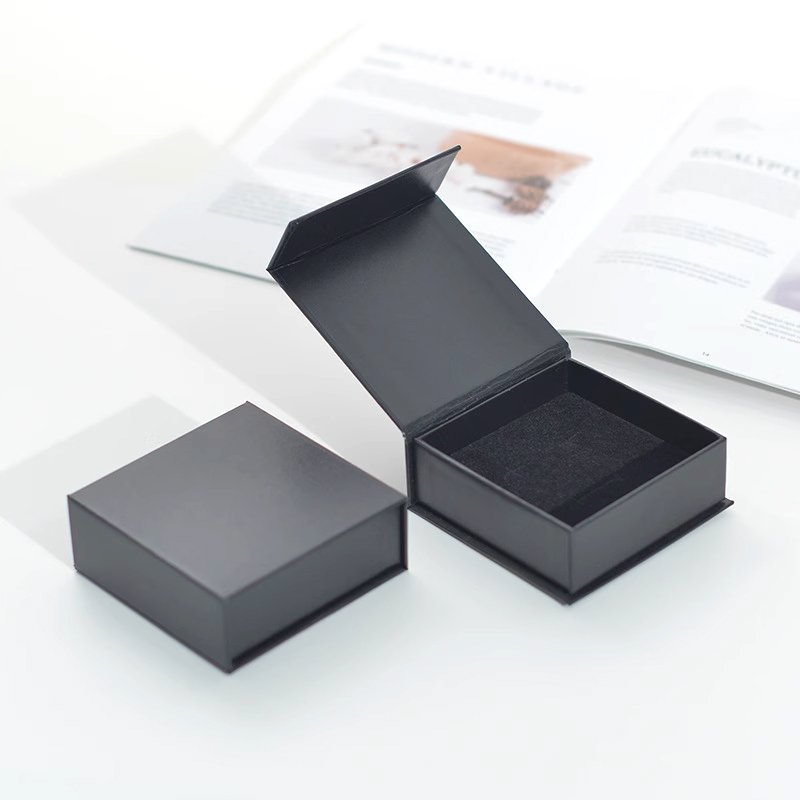 Wholesales Black Luxury Perfume Box With Foam Wedding Paper Box Portable Jewelry Wedding Gift