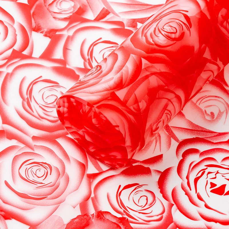 Rose Pattern Flower Wrapping Paper Waterproof Floral Bouquet Wrapping Paper Florist Packaging Paper for Wedding Gift DIY