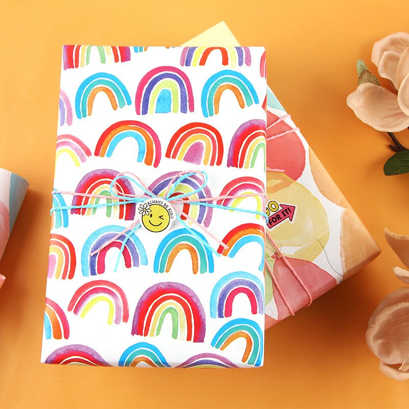 High quality eco friendly kraft paper roll packaging art paper for small gift wrapping