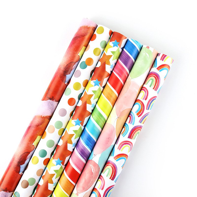 High quality eco friendly kraft paper roll packaging art paper for small gift wrapping