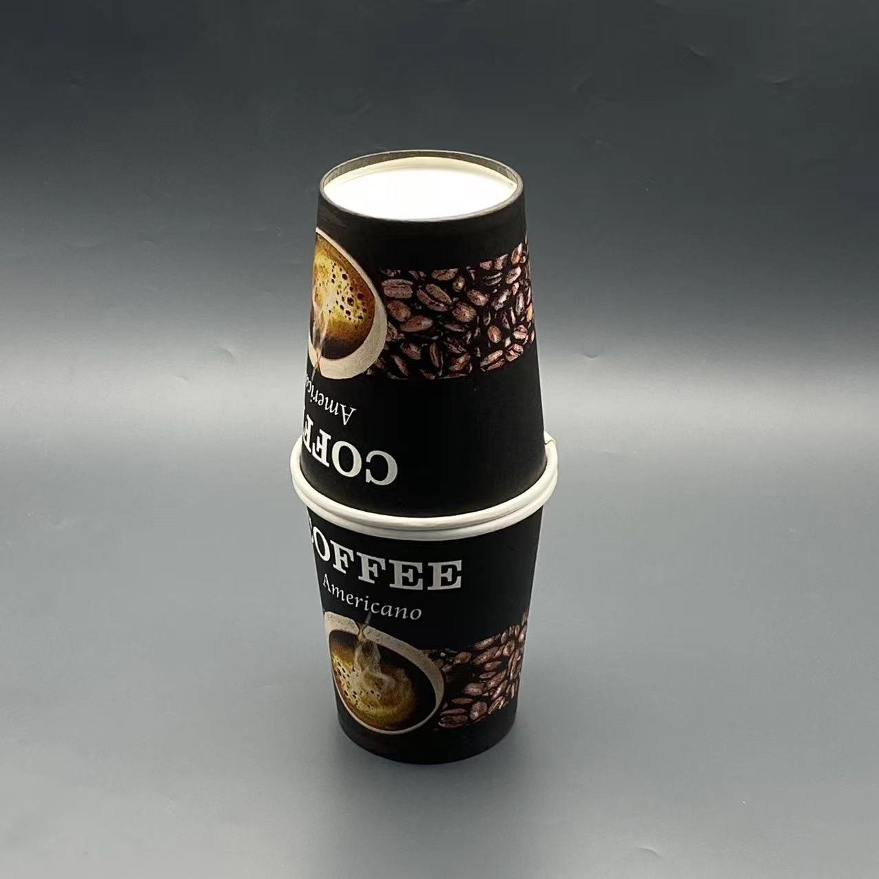 Disposable hot drink Takeout tea coffee paper cups single wall double wall paper cup coffee cups