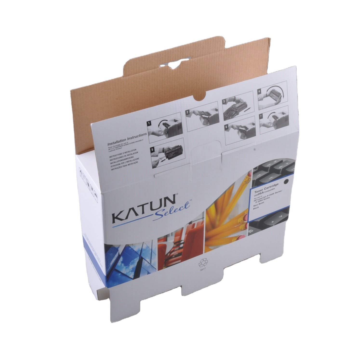 custom printed full color paper cardboard toner cartridge packaging paper box