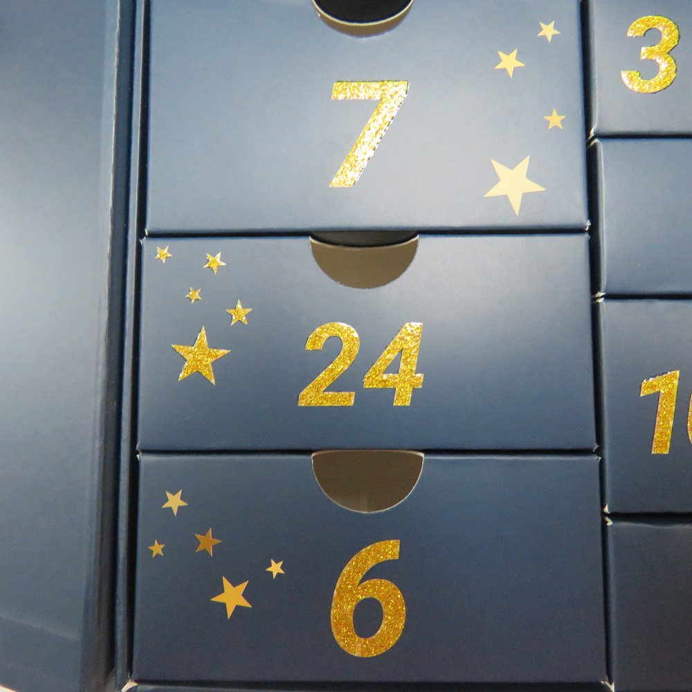 Custom Luxury Gift Box Packaging Paper Advent Calendar Blind Box for Perfume Chocolate Candy Christmas Gift Ideas