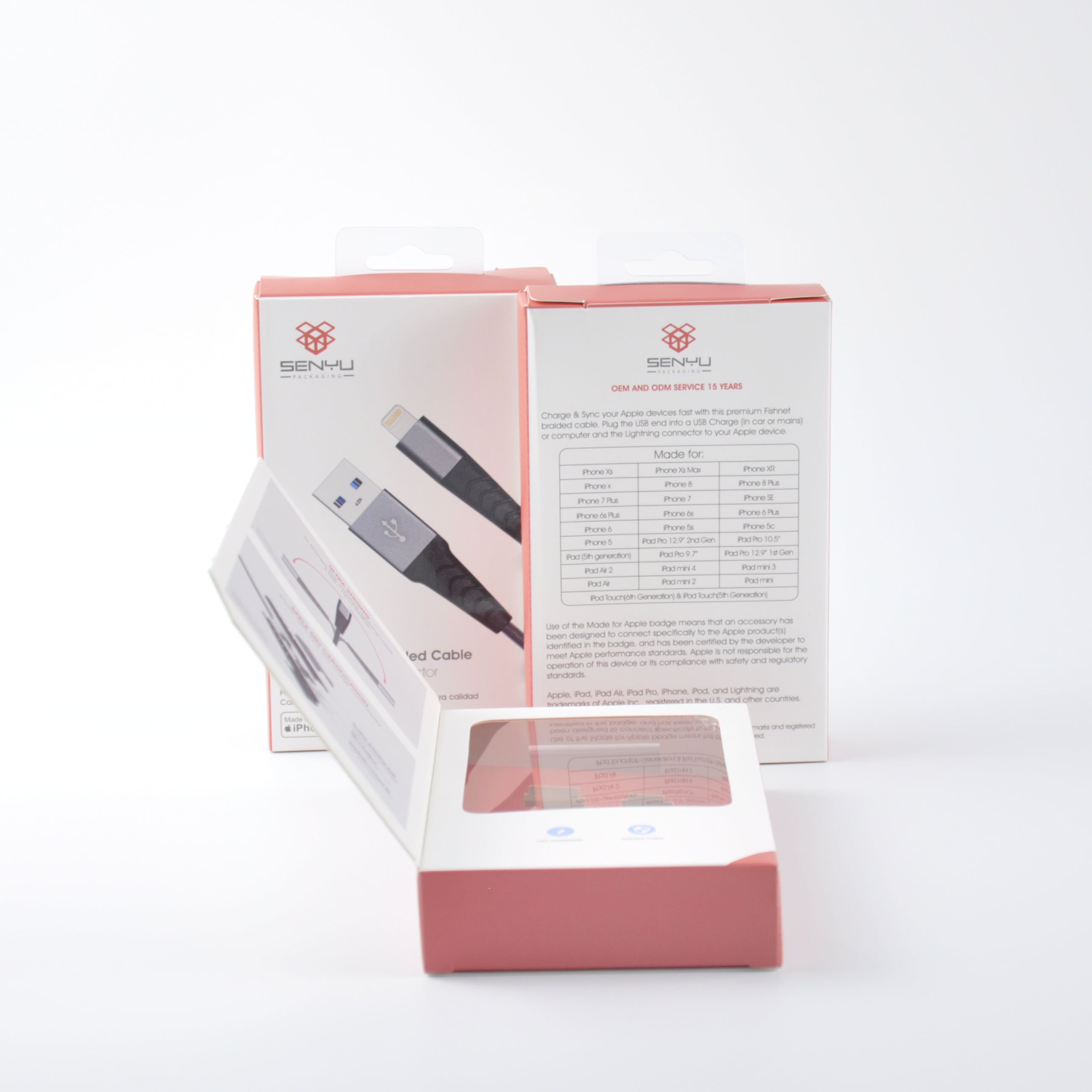 Custom Type C Cable Packing Mobile Phone Data Cable Packaging Paper Box Phone Case Packaging Box