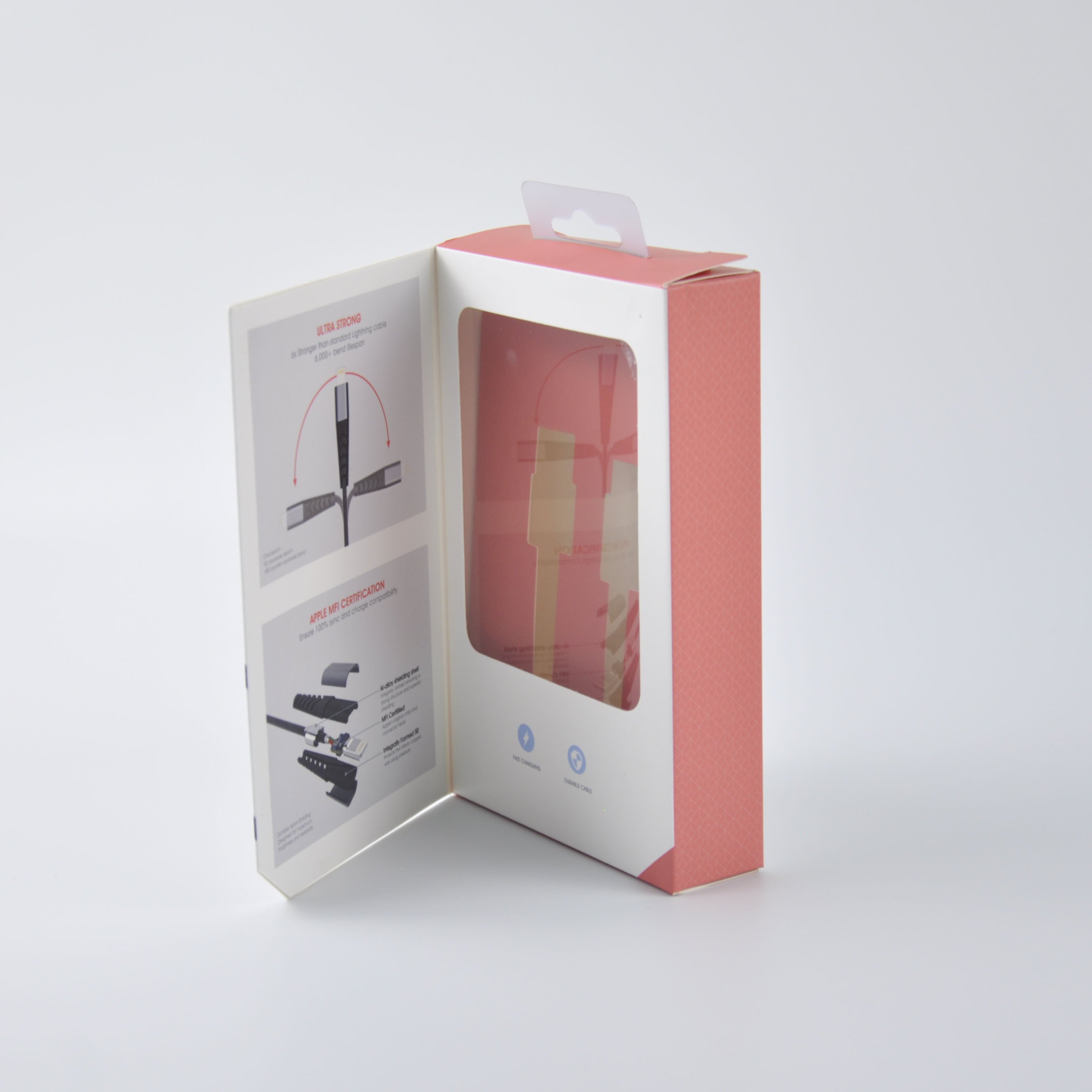 Custom Type C Cable Packing Mobile Phone Data Cable Packaging Paper Box Phone Case Packaging Box
