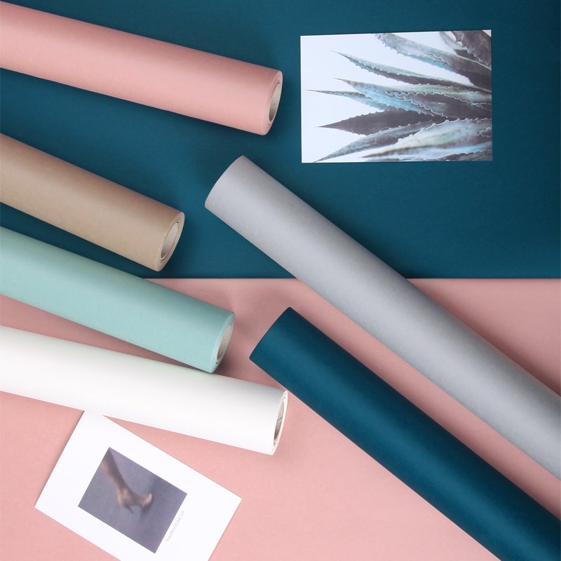 High quality solid color gift bouquet craft paper roll packaging paper for flowers