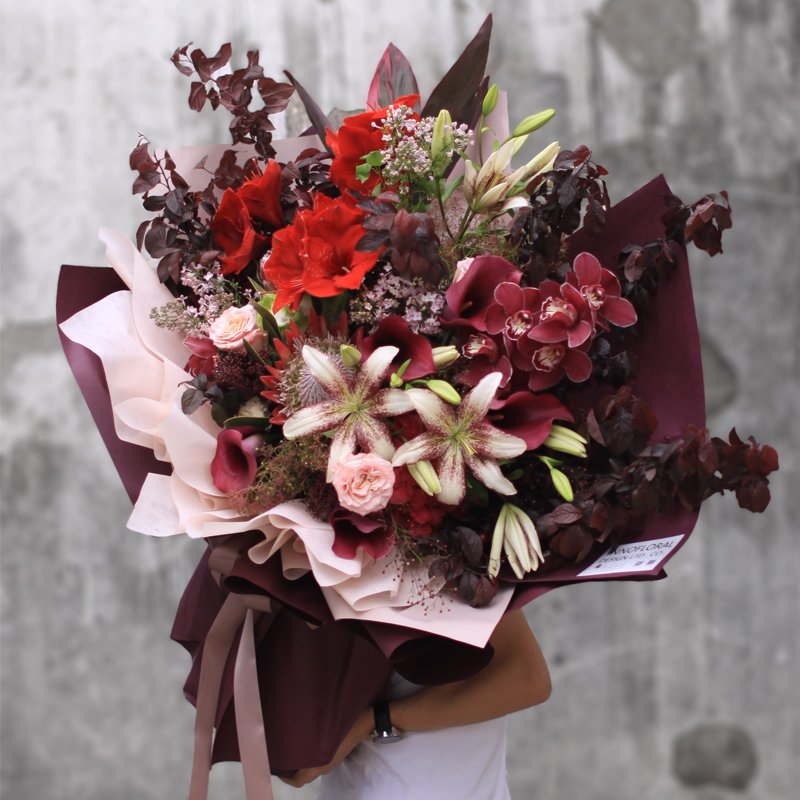 High quality solid color gift bouquet craft paper roll packaging paper for flowers