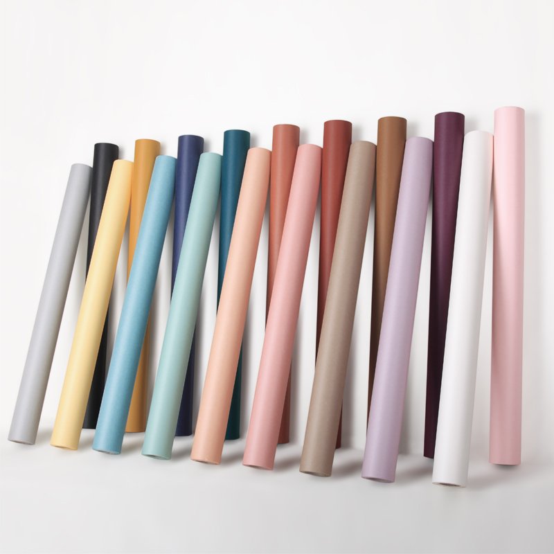 High quality solid color gift bouquet craft paper roll packaging paper for flowers