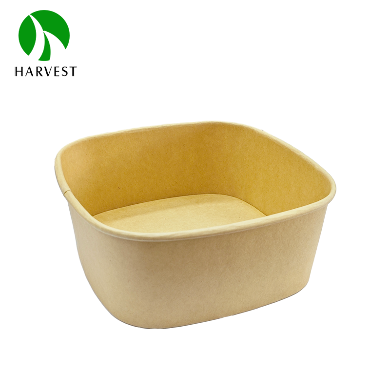 1300ml large kraft disposable take away containers with lids for food