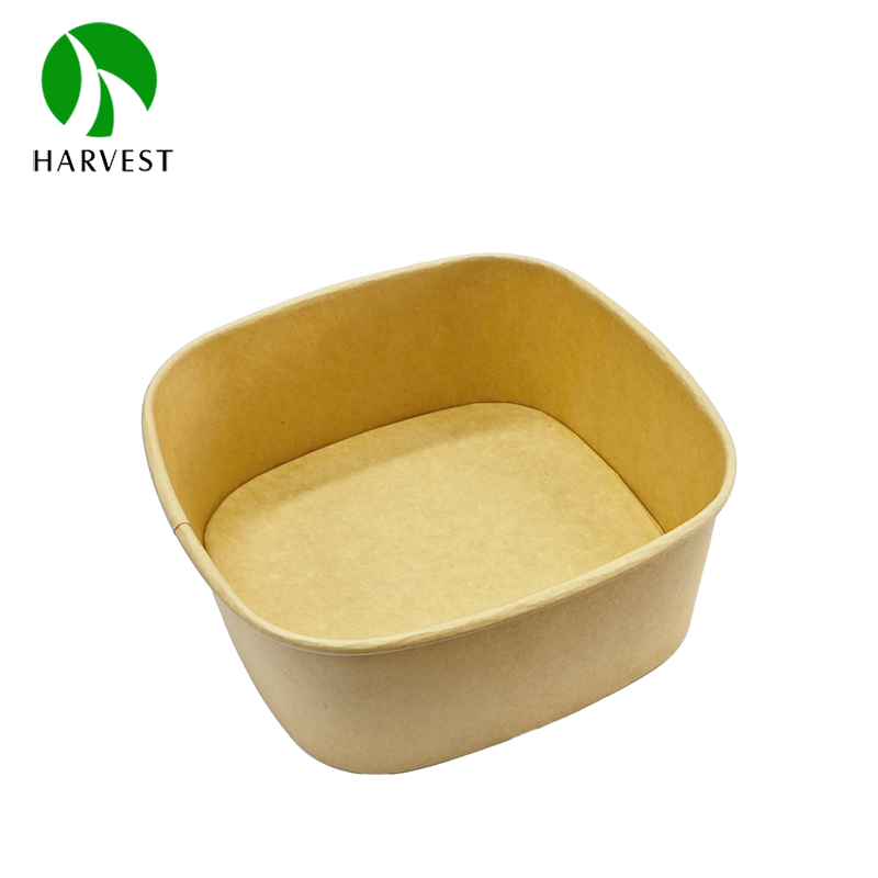 1300ml large kraft disposable take away containers with lids for food
