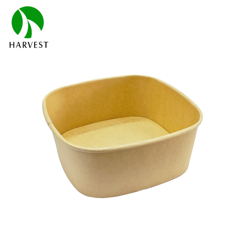 1300ml large kraft disposable take away containers with lids for food
