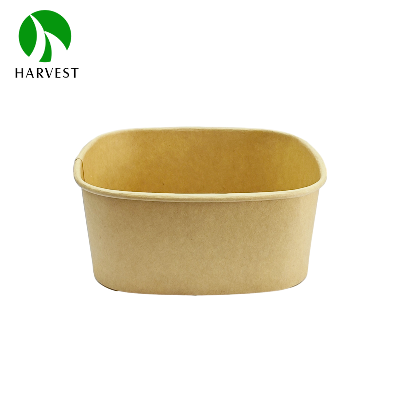 1300ml large kraft disposable take away containers with lids for food
