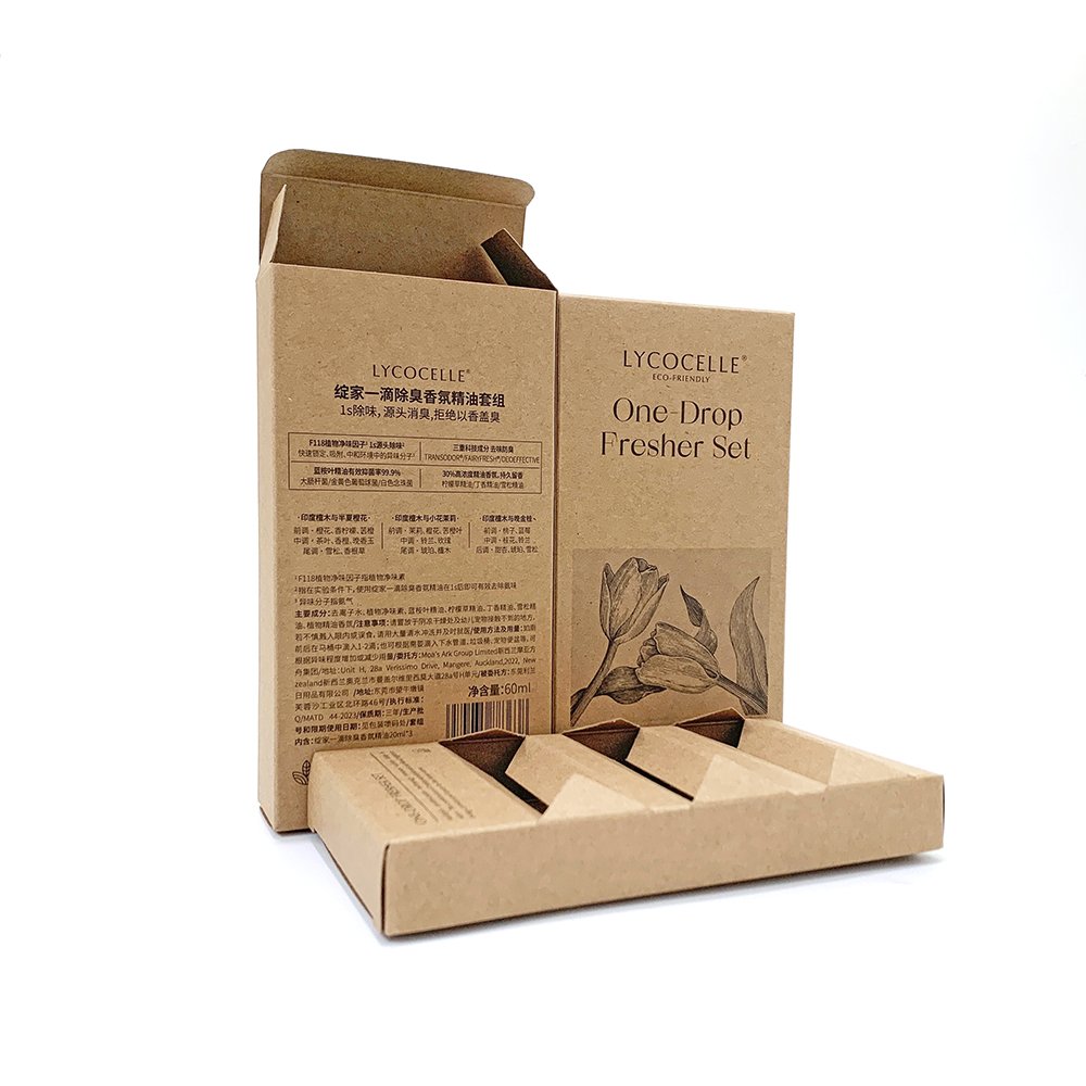 Wholesale eyelashes paper packaging box essential oil box dropper bottle box packaging