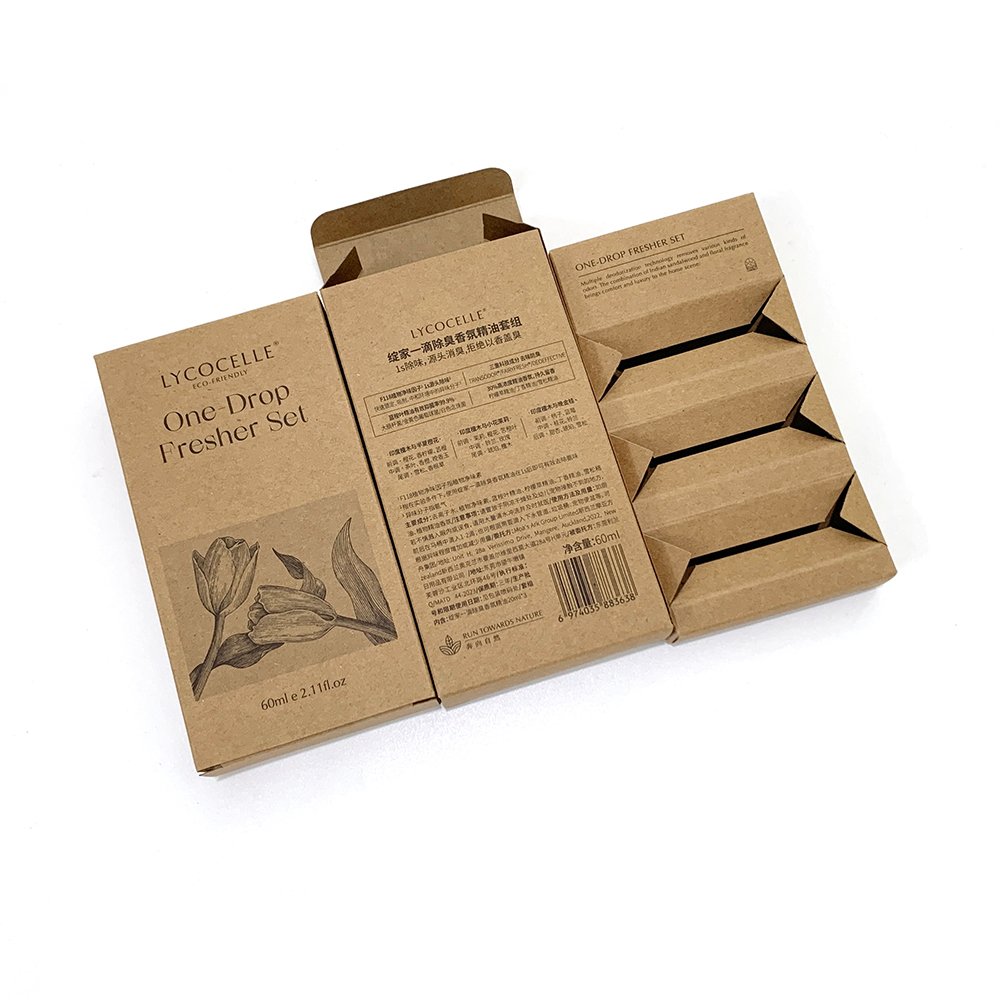 Wholesale eyelashes paper packaging box essential oil box dropper bottle box packaging