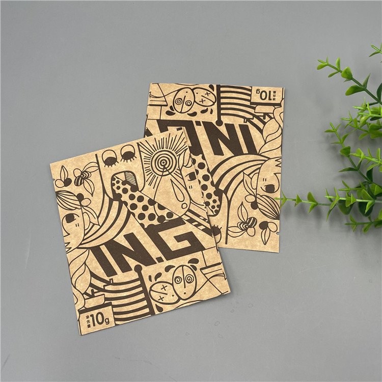 Custom Printed Compostable Drip Coffee Bag kraft paper Aluminum Foil Small Coffee/tea Pouch 3 Side Sealed