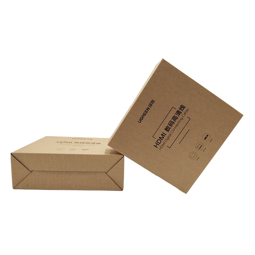 Custom Printed Paper Pink Packaging Box Self Adhesive Corrugated Packaging Paper Box Easy To Tear Zipper Seal Tear-strip-boxes