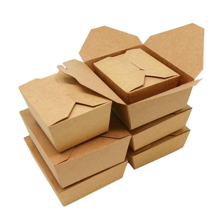 Commercial foldable fried chicken packaging box French fries takeaway food box snack salad box