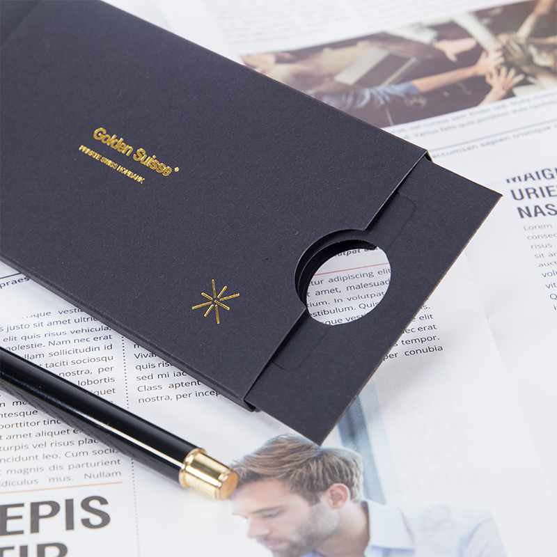 Custom Packaging Gift Box For Credit Card Id Bank Card Holder Case Gifts Storage Pull Credit Card Packaging
