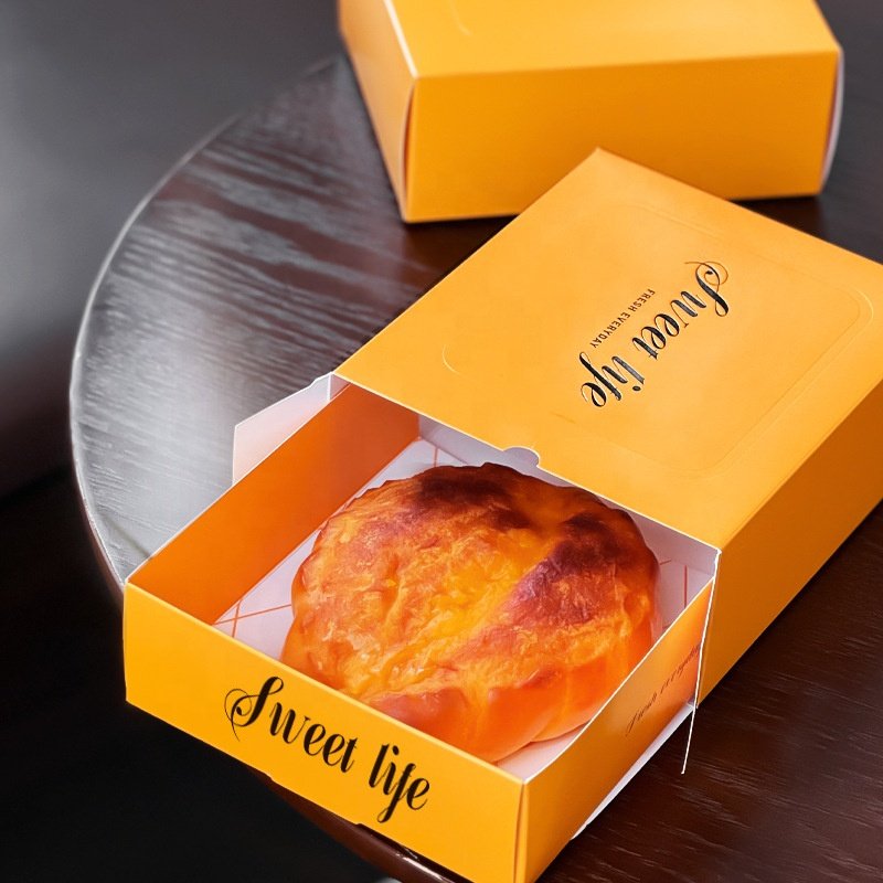 ETpack Wholesale custom cake Cookie box Croissant waffle takeaway box baked packaging box Eco-Friendly Packaging