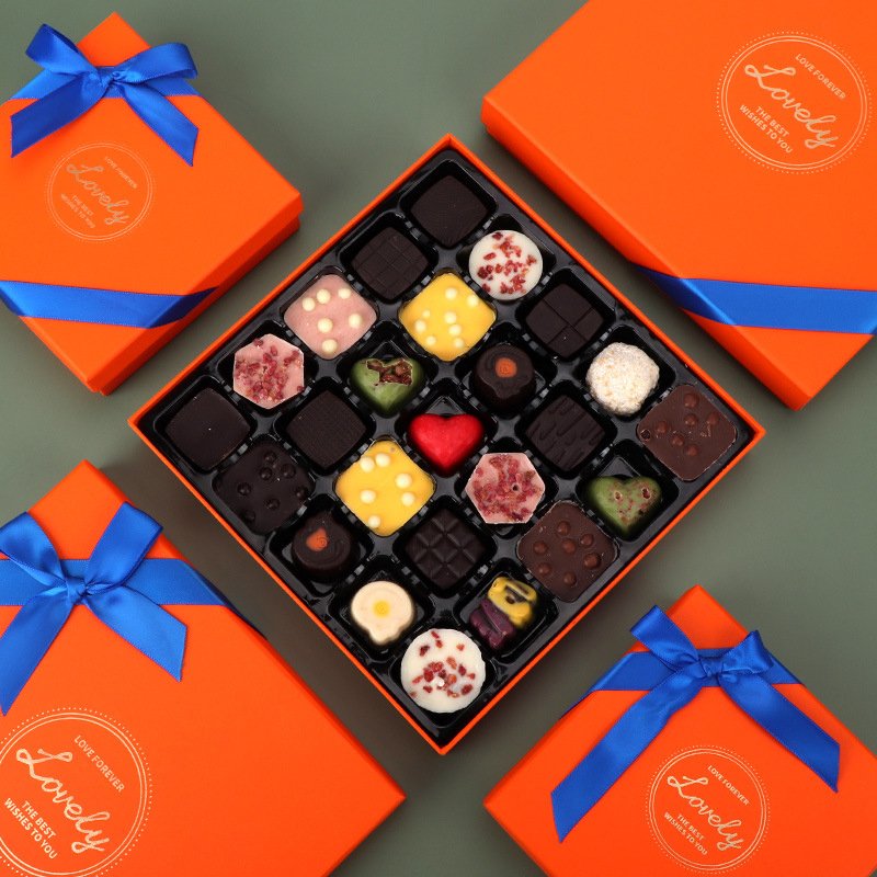 High quantity chocolate food packaging paper boxes