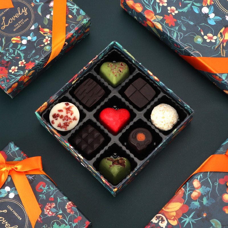 High quantity chocolate food packaging paper boxes
