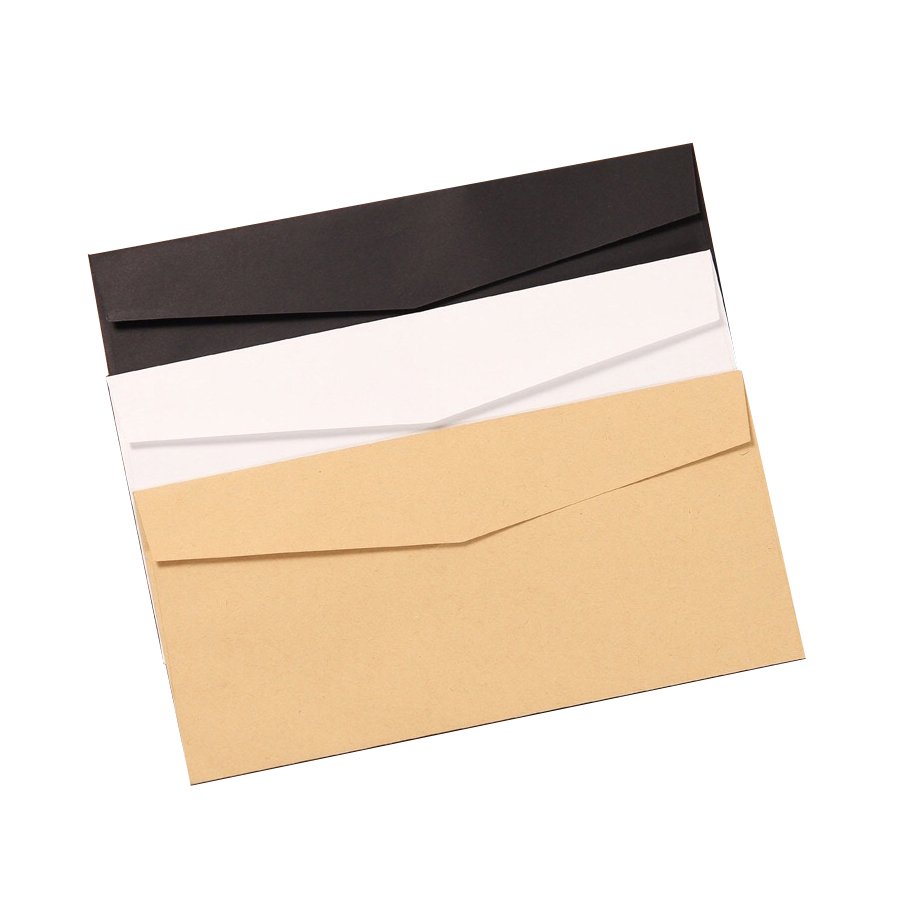 Custom logo durable handmade kraft paper envelope packaging small