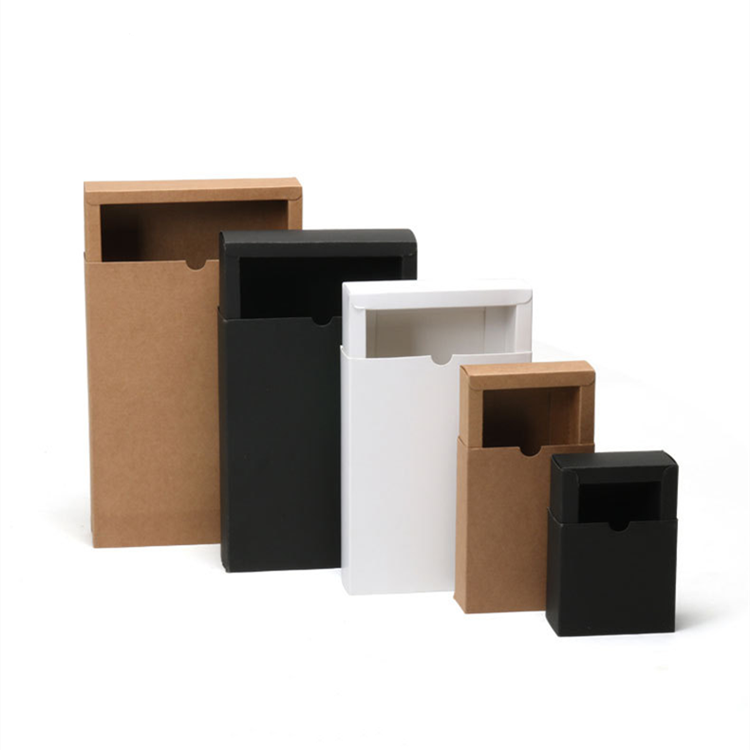 Factory customized luxury cardboard rigid rectangle gift packaging paper box Logo printing kraft paper drawer box