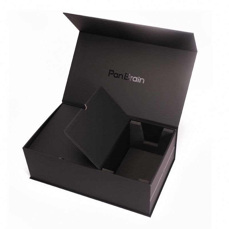 Custom logo rigid cardboard flip lid Consumer Electronics Boxes Luxury Packaging Paper Box