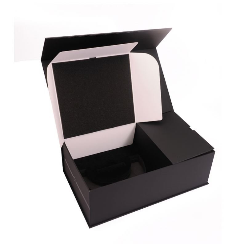 Custom logo rigid cardboard flip lid Consumer Electronics Boxes Luxury Packaging Paper Box