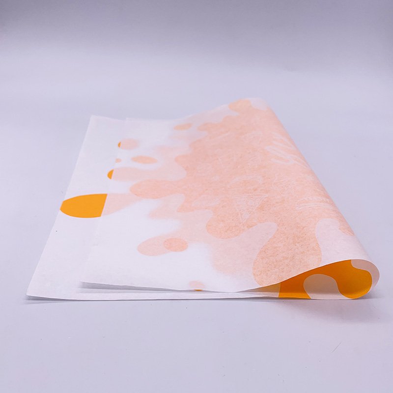 Wholesale Custom Logo 30cm x 30cm Greaseproof Paper Sheets for Food Wrapping