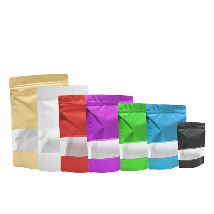 Bolsas kraft coffee bags ziplock bag paper food packaging stand up pouch kraft paper bag with window
