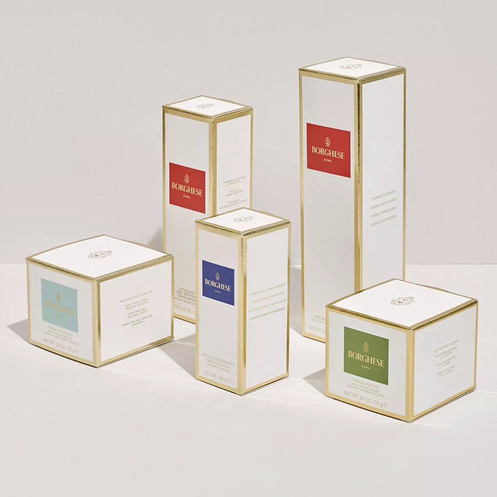 Custom Logo Printed Low MOQ Ivory Paper Folding Skin Lotion Cosmetic Packaging Paper Gift Box