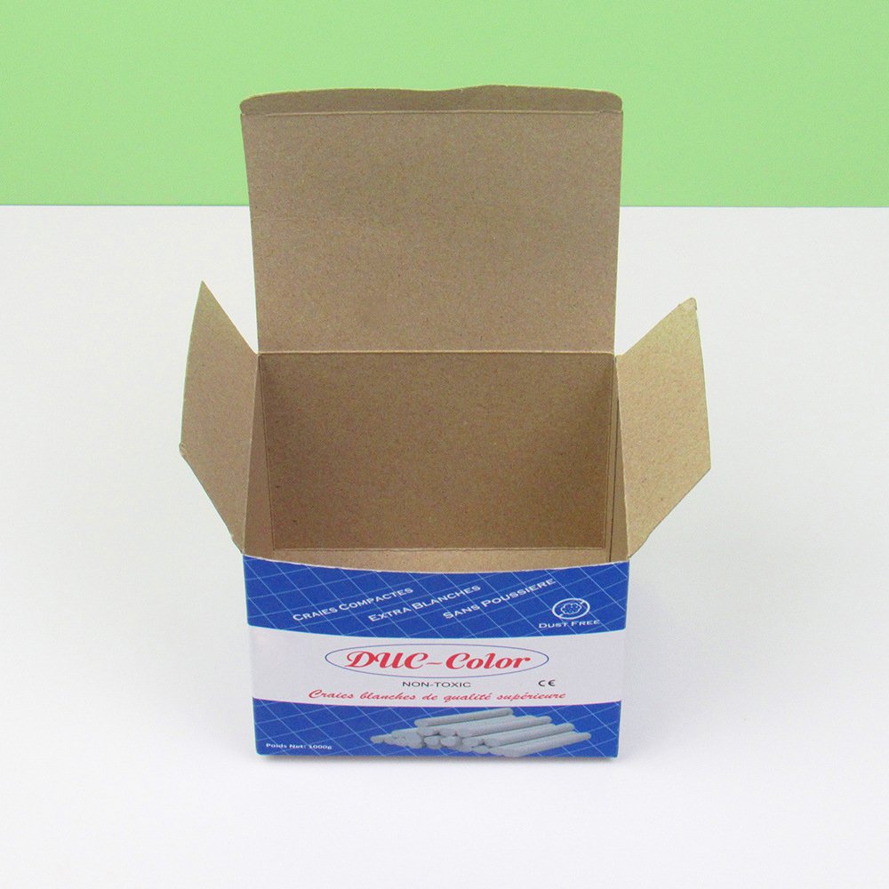 Wholesale custom printed Empty Packaging Box School Chalk Paper Box