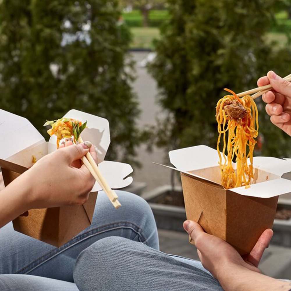 Custom disposable take out fast food paper container box takeaway chicken wing box french fries packaging burger box