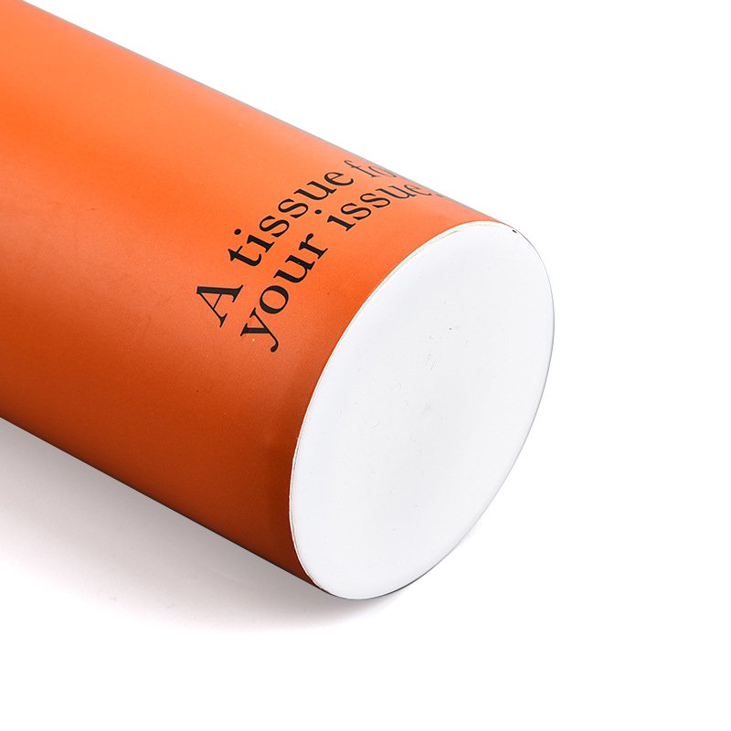 Custom cylinder tube packaging Round cardboard boxes Cylinder tissues box
