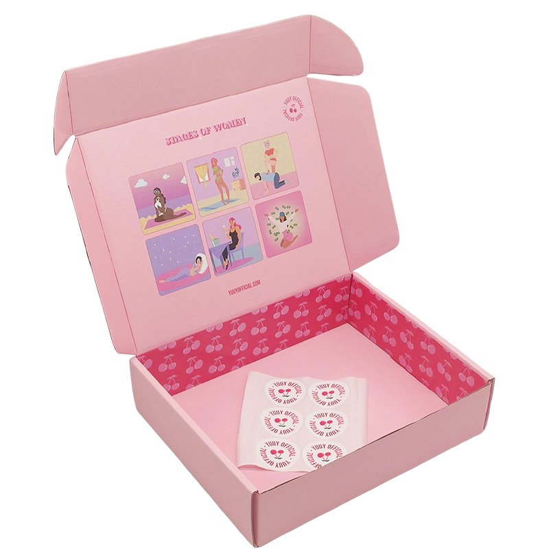 Custom mailing mailer shipper box cajas carton de embalaje personalized packaging shipping paper boxes with your own logo