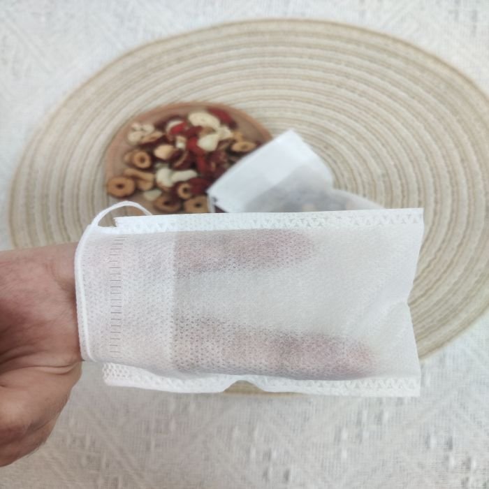 6*8cm High Quality Disposable Non-Woven Tea Filter Bag with Drawstring for Packaging & Printing