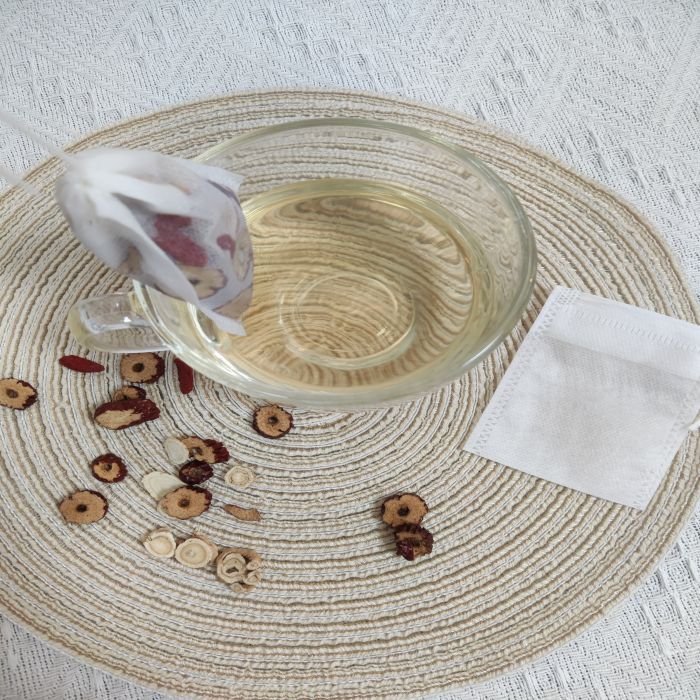 6*8cm High Quality Disposable Non-Woven Tea Filter Bag with Drawstring for Packaging & Printing