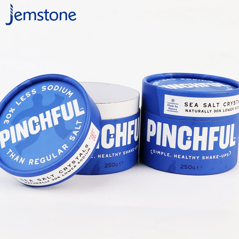 Bio-Degradable Food Industry Kraft Paper Spice Salt Shaker Tube Stamped Printed Cylinder Packaging paper tube packaging