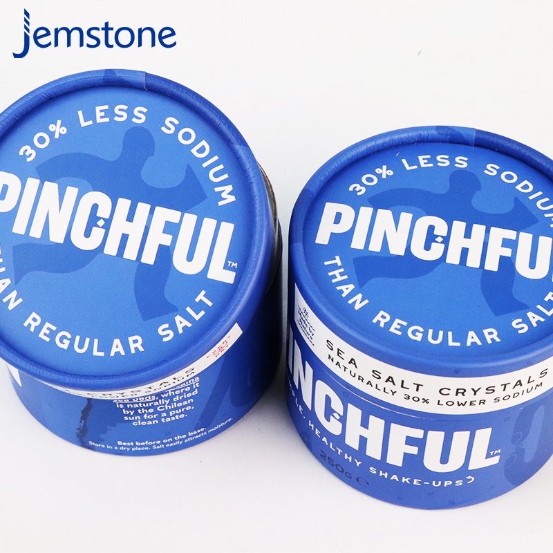 Bio-Degradable Food Industry Kraft Paper Spice Salt Shaker Tube Stamped Printed Cylinder Packaging paper tube packaging