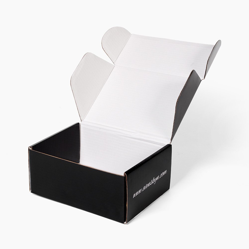 Black Shipping Boxes Custom Logo Postal Extra Large Cardboard Carton Mailer Cajas De Carton Perfume Packaging Box