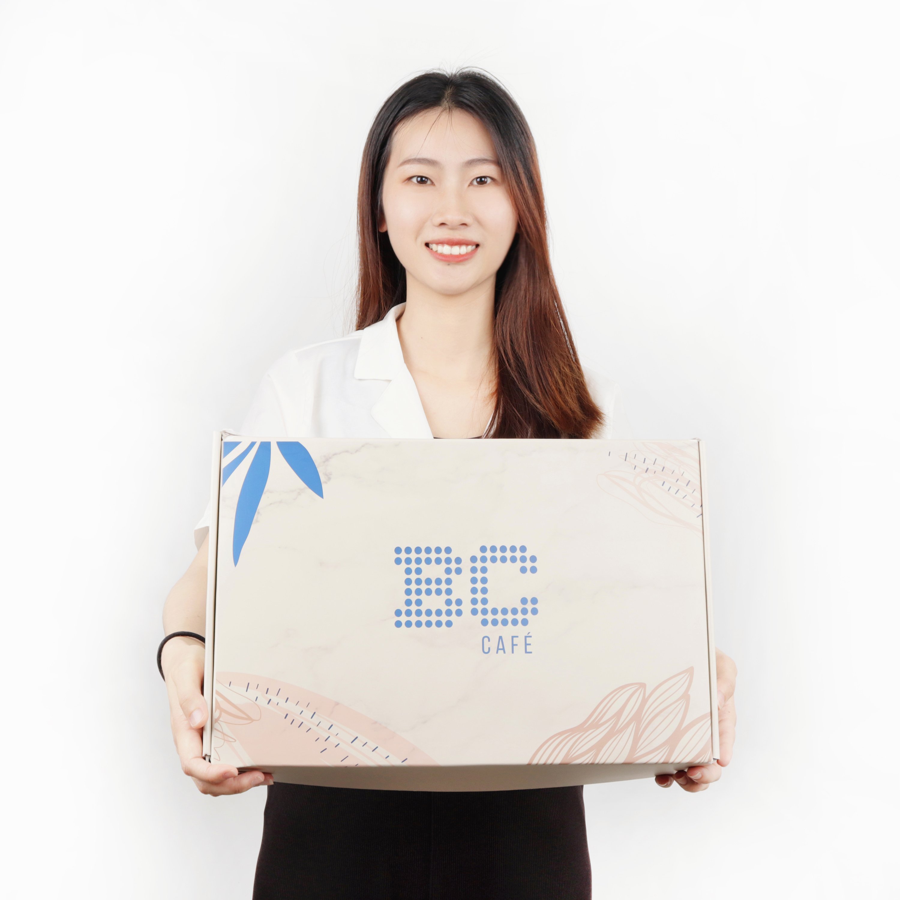Colored Corrugated Handbag Wedding Dress Gift Packaging Large Caixa Personalizada Branded Mailing Cardboard Boxes with Logo