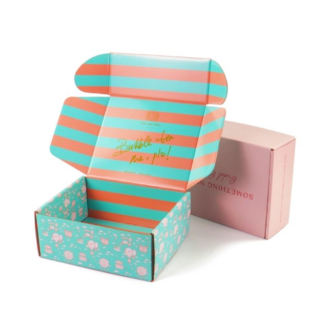 Customized logo full-color printing clothing underwear packaging paper box, ultra hard corrugated shipping packaging paper box