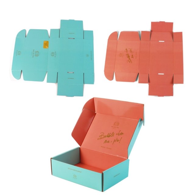 Customized logo full-color printing clothing underwear packaging paper box, ultra hard corrugated shipping packaging paper box