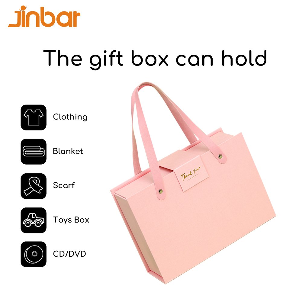 Sustainable Box Materials Handbag Gift Premium Pink Box Empty Chocolate Gift Box With Magnetic Lids For Retirement Celebration